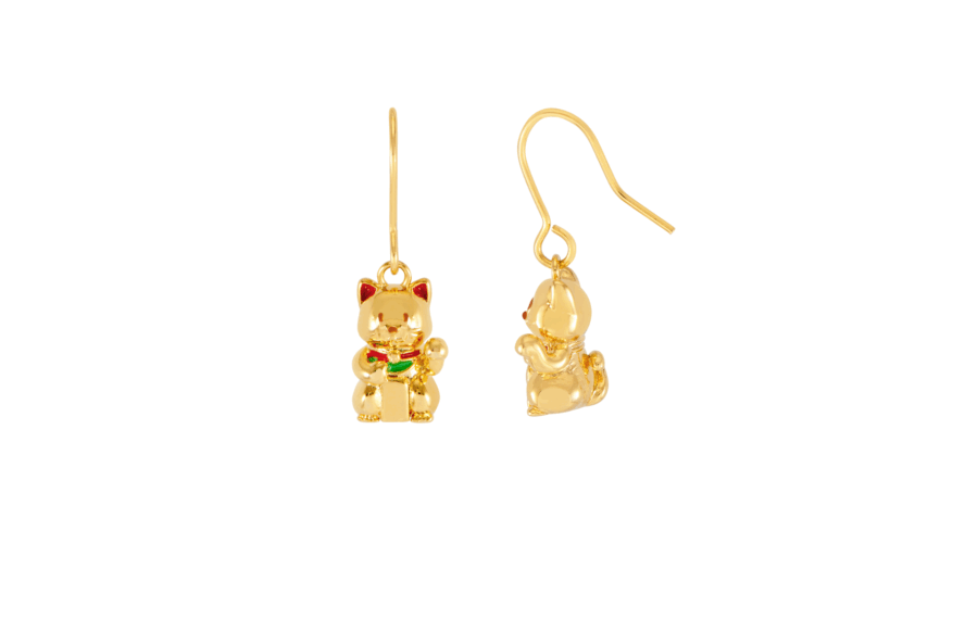 Lucky Cat Earrings - Estella Bartlett