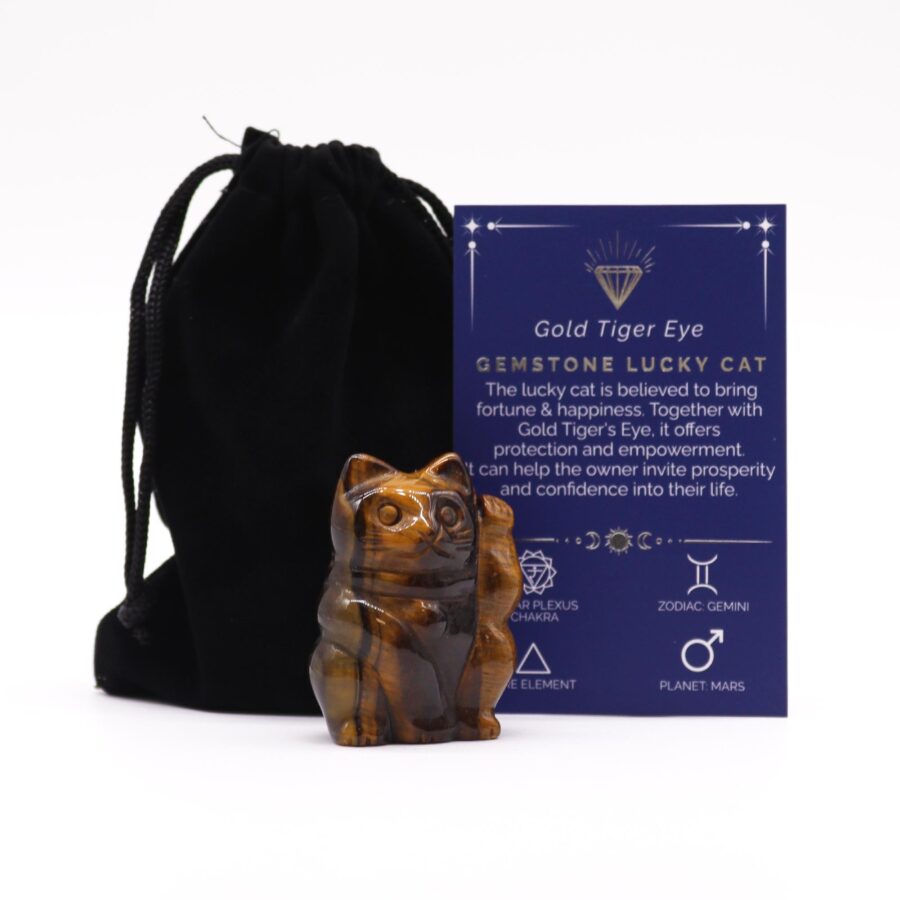 Tiger Eye Lucky Cat