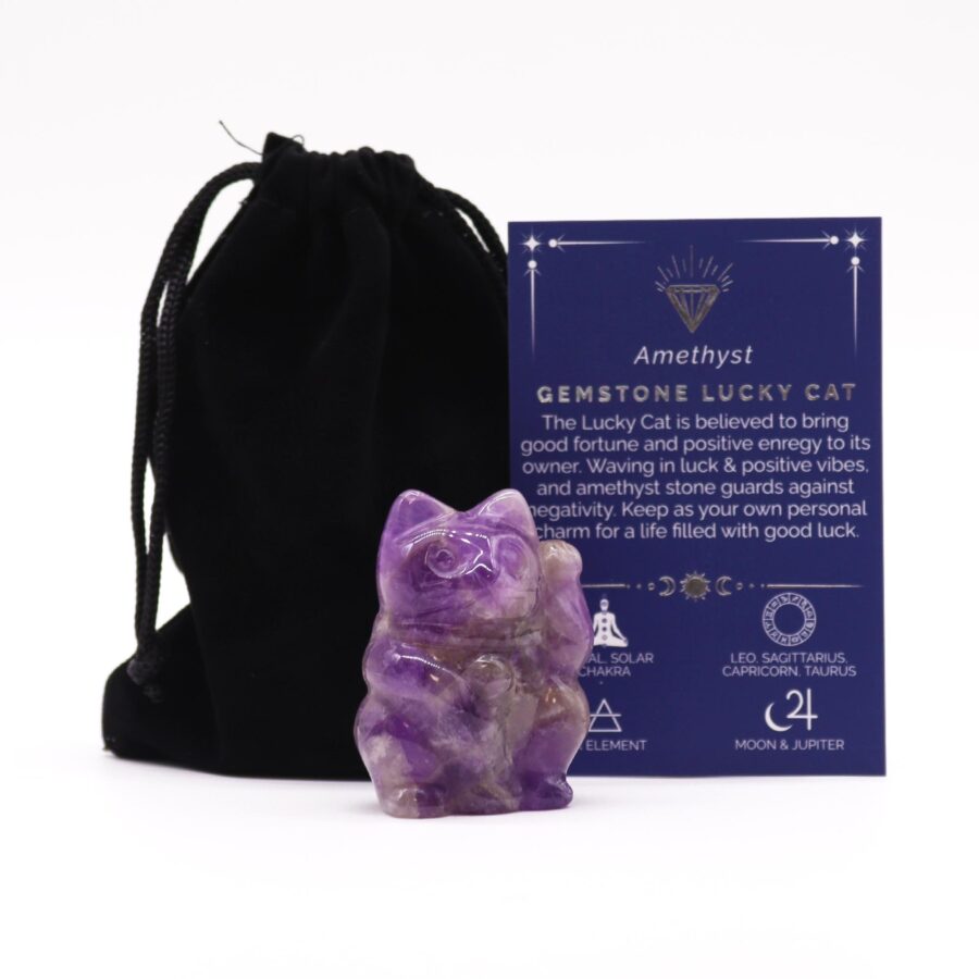 Amethyst Lucky Cat